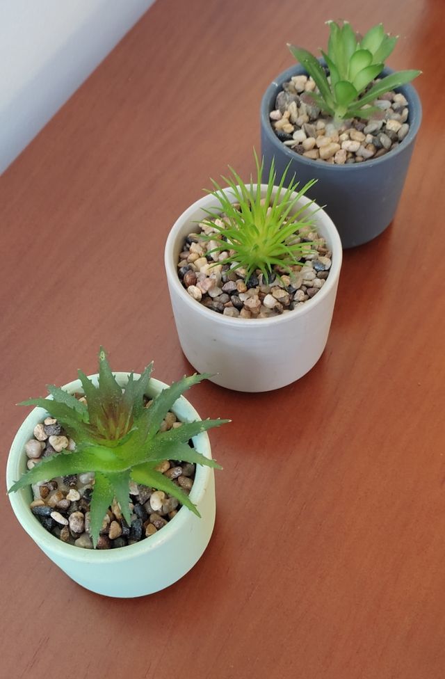 Conjunto de 3 plantas artificiales