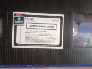 QUIEN ES HARRY CRUMB VHS PELÍCULA CAJA GRANDE