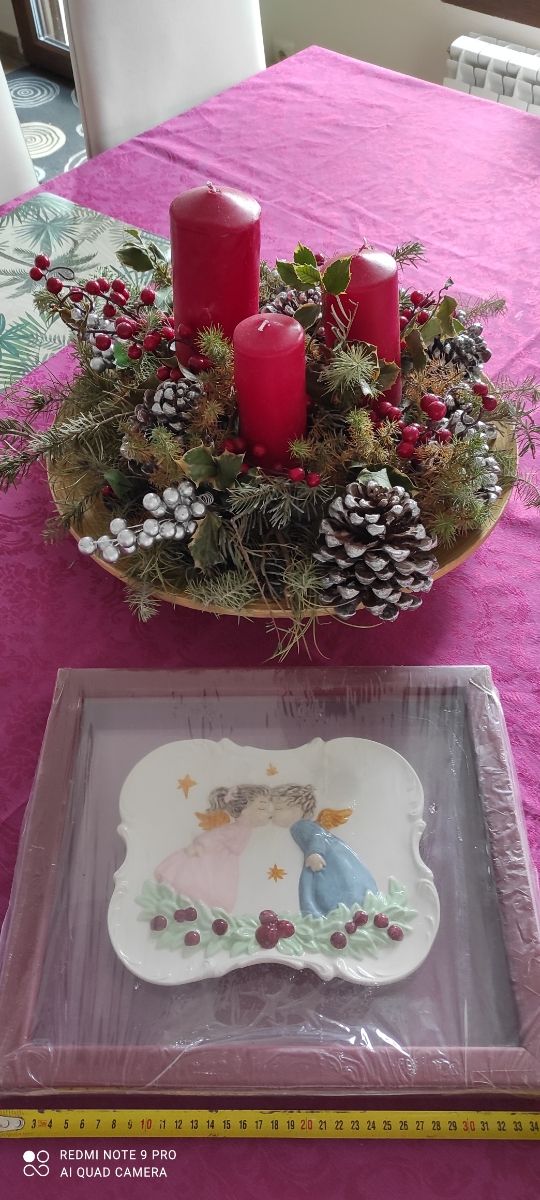 angioletti dipinti a mano in ceramica