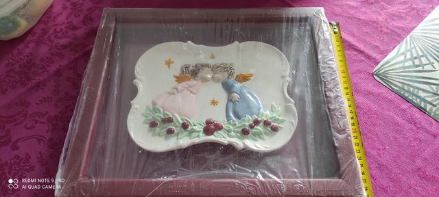 angioletti dipinti a mano in ceramica