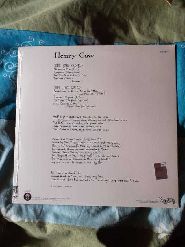 Henry Cow, vinilo Legend