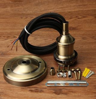 Lámpara de techo vintage, diseño Edison retro