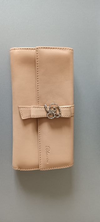 Portafoglio donna Blumarine nappa col. vaniglia