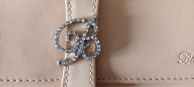 Portafoglio donna Blumarine nappa col. vaniglia