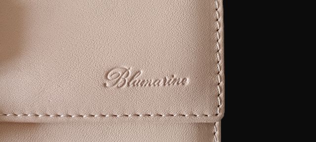 Portafoglio donna Blumarine nappa col. vaniglia