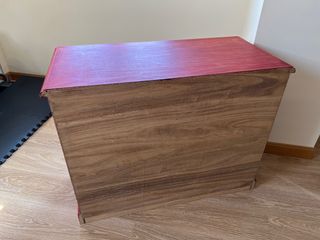 Escritorio madera pino teñido