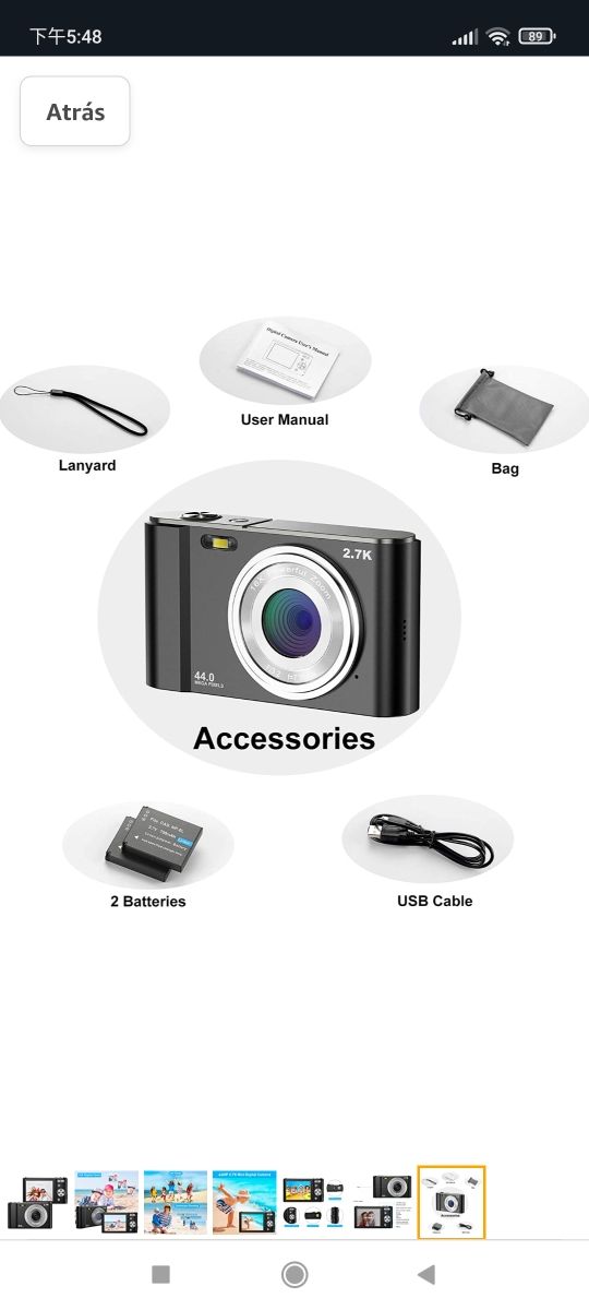 ZORNIK 2.7K Compacta Cámaras Digitales, Cámara Com