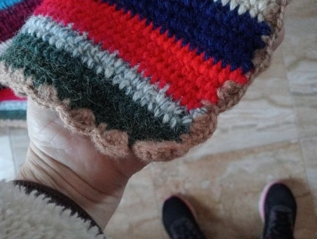 manta de crochet hecha a mano nueva