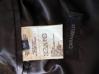 Abrigo de Lana gris talla 50 y marca Caramelo