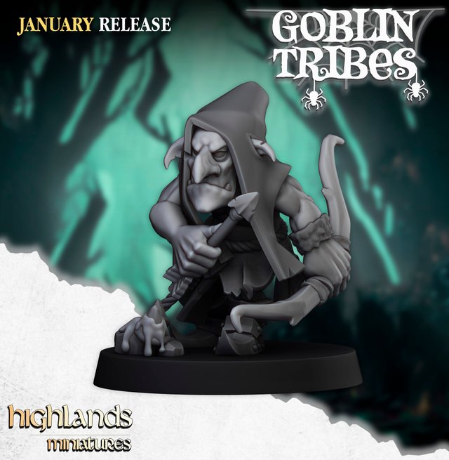 10 Arqueros Goblin 28 mm Highland Miniatures