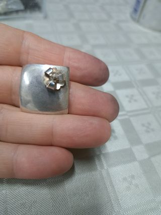 Pendientes plata maciza