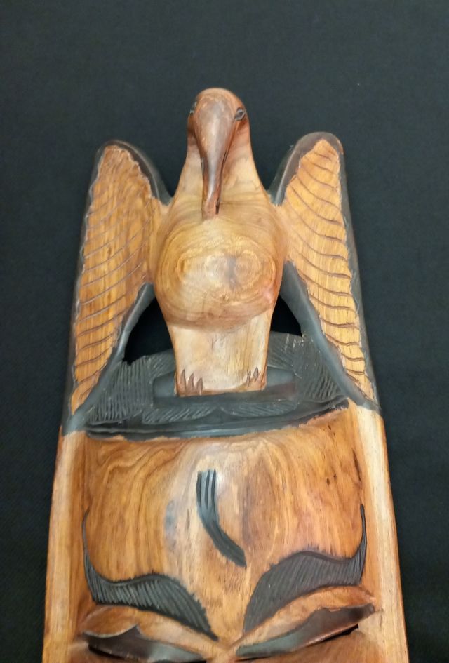 Maschera design etnica 75 cm legno Doussiè