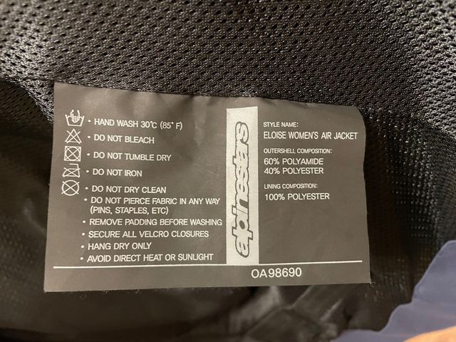 Chaqueta mujer verano Alpinestars