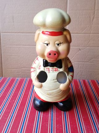 grazioso porta posate a forma di maialino