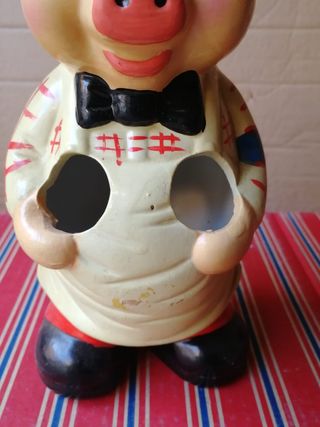 grazioso porta posate a forma di maialino