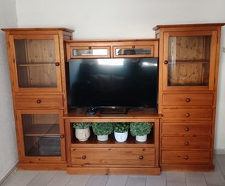 Mueble Salón Madera Natural