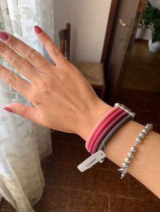 Bracciale acciaio e silicone 