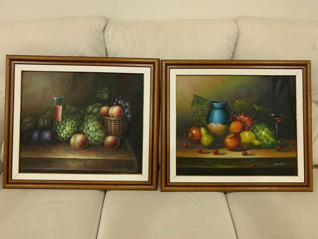 Cuadros bodegón 2 uds