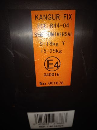 Silla de coche Kangur Fix Casual Play Grupo 1-2