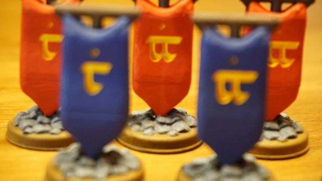 Guerra del Anillo Banderas de Ejército Resina 4k