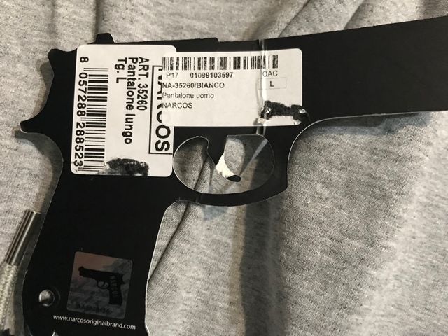 Pantalone tuta Narcos di colore grigio taglia L