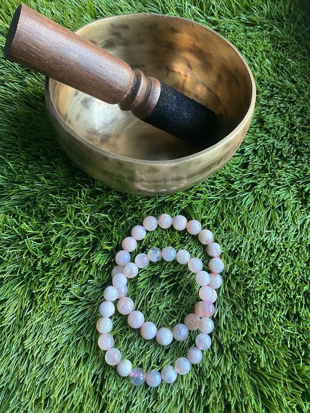 Pulsera de piedra Ágata Flor, 100x100 natural