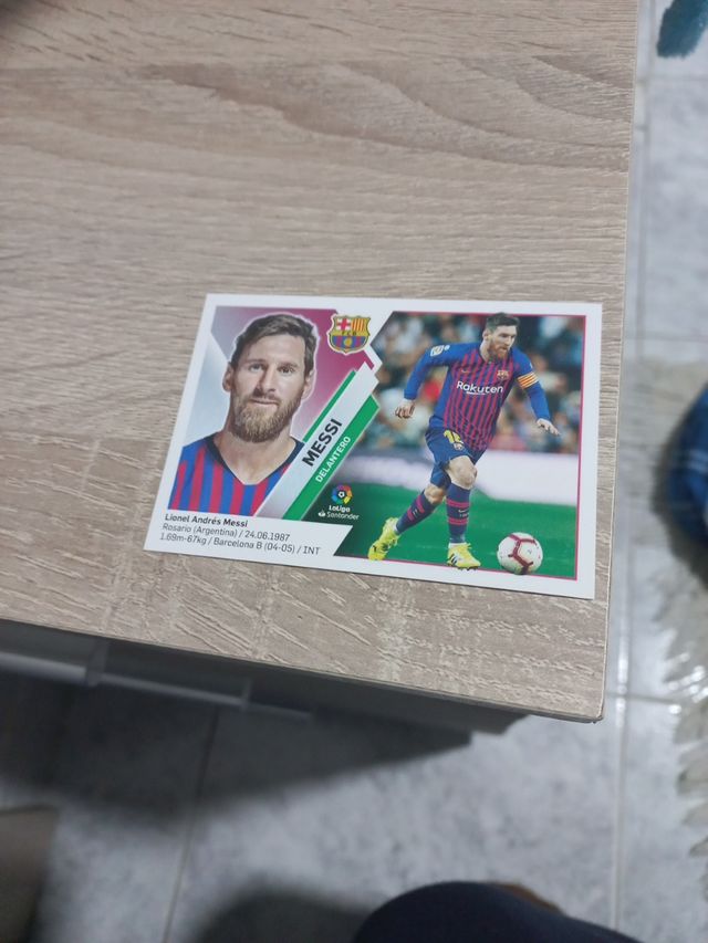 cromo messi temporada 2019/2020
