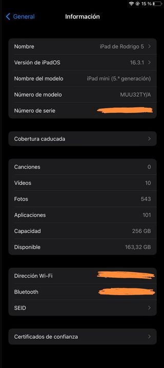 iPad Mini 5 256GB + Funda