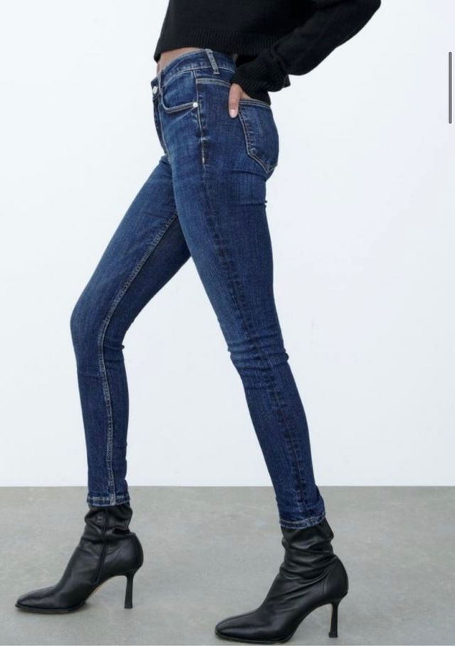 Pantalon Tejano Zara - Jeans Mid Rise sculpt