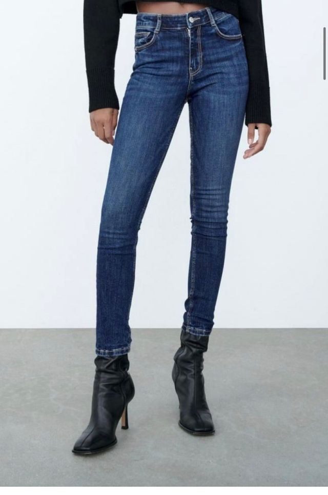 Pantalon Tejano Zara - Jeans Mid Rise sculpt