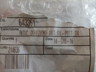 indicatori di direzione piaggio liberty