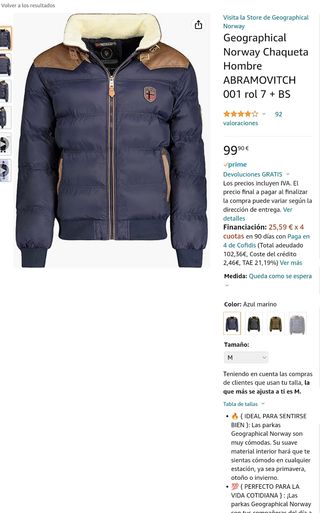 Geographical Norway Chaqueta abrigo