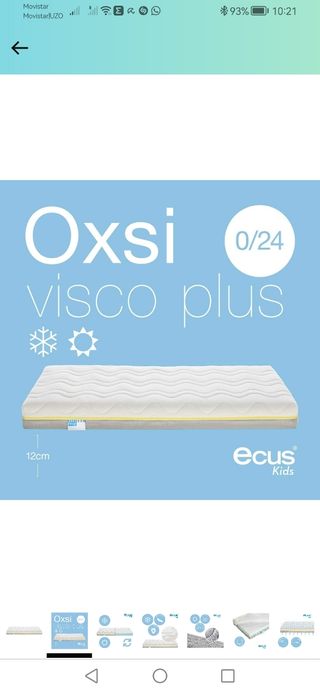 Materasso Ecus Kids Oxsi visco plus