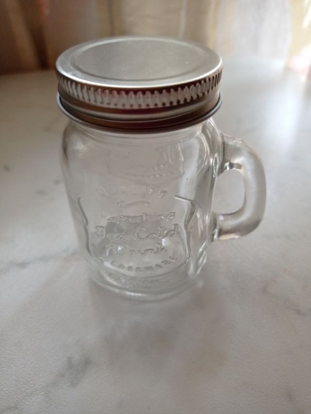 barattolo vetro con manico e tappo