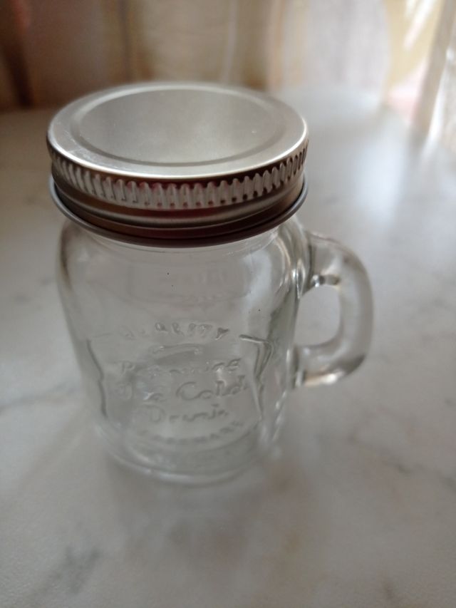 barattolo vetro con manico e tappo