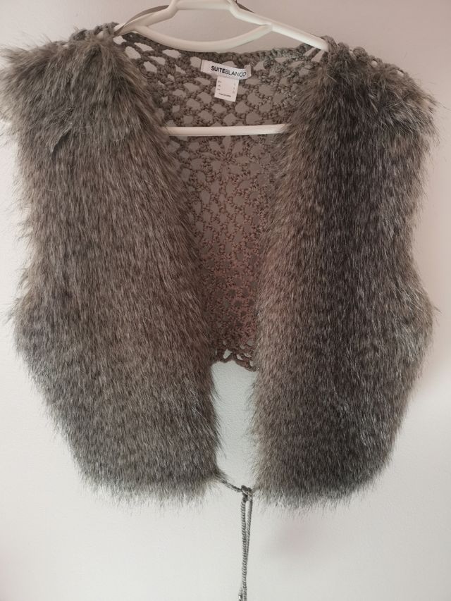 chaleco suite blanco talla L