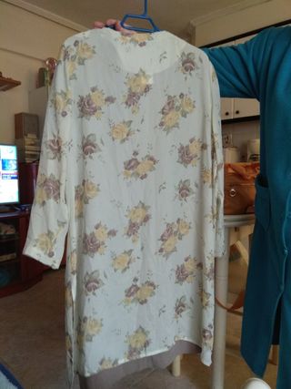 conjunto vestido y camisola.