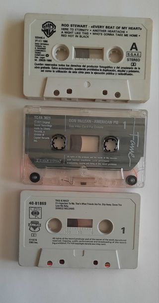 Cassettes Rock,Pop,Folk,Soul,Latín..