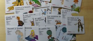 25 CUENTOS CLÁSICOS INFANTILES, CDS Y CUADERNILLOS