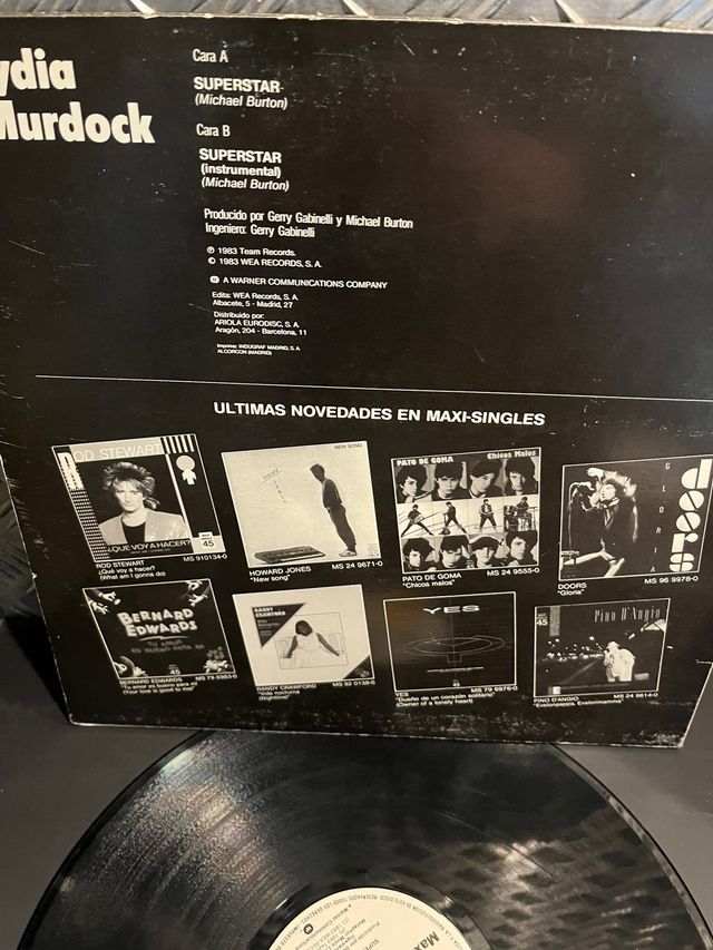 Vinilo de Lydia Murdock (4x3)