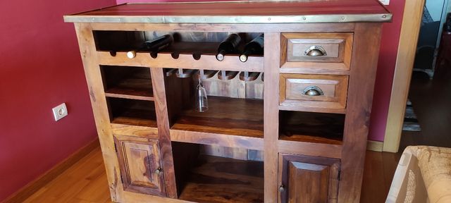 Mueble bar madera palisandro de la india