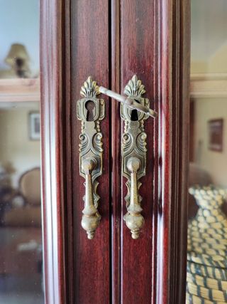 Mueble Salón Bar Caoba