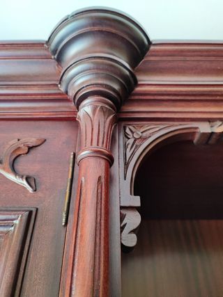 Mueble Salón Bar Caoba