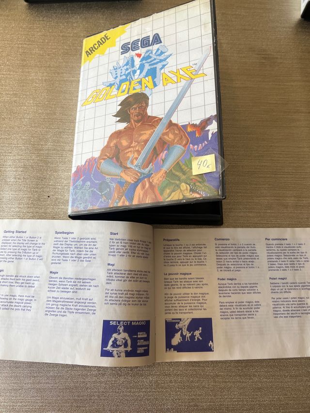 Sega juego, Golden axe/ arcade