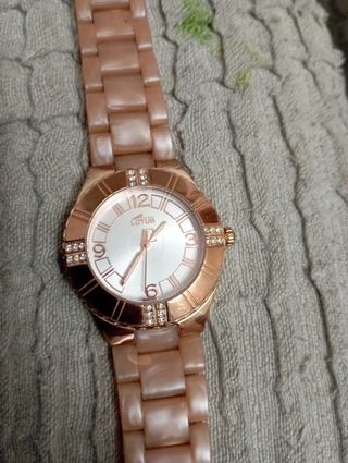 vendo reloj lotus con mecanismo baño oro 