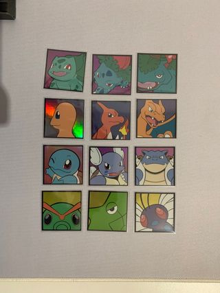Pokemon Set de Pegatinas (set de 3 o de 12)