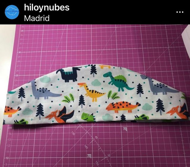 Gorro enfermera quirófano, sanitario Dinosaurios