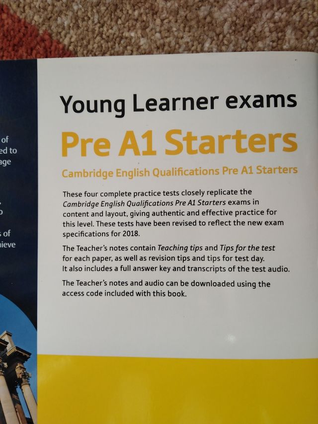 Por A1 Starters Tests. Cambridge