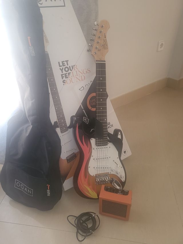 guitarra eléctrica para niño de 10 años más o meno