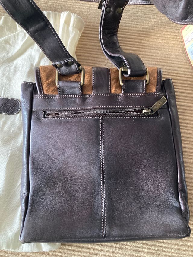 Bandolera piel Emidio Tucci nueva